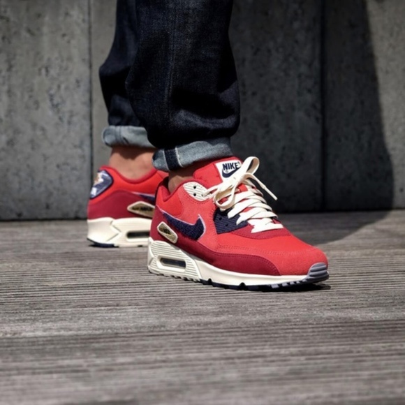 Men's NIKE AIR MAX 90 Premium - Picture 2 of 8